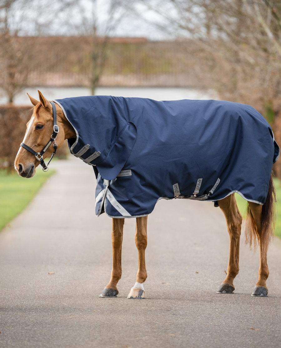 Amigo 1200D Integrated Turnout 150G från Horseware Navy/Titanium Grey and Silver-155