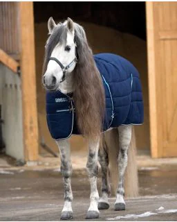 Rambo Stable Rug 200g fra Horseware - Navy with Navy and White
