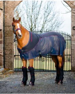 Rambo Sports Cooler fra Horseware - Navy/Burgundy,Teal and Navy