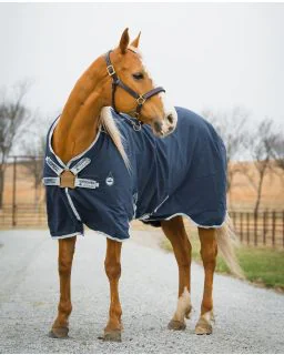 Rambo Helix Sheet Disc Front fra Horseware - Navy/Silver