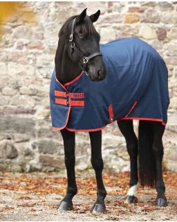 Mio stable sheet  Navy with tan & navy 