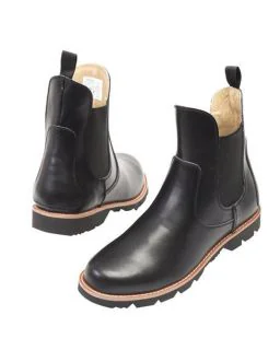 Kørestøvler i læder Wahlsten