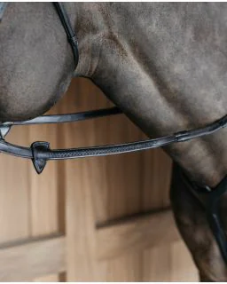 1/2 Tøjle i Gummi 7 Læderstoppere Flettet New English Collection fra Dy'on