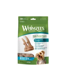 Whimzees - Naturlige Tyggeben til små hunde - 24 stk.