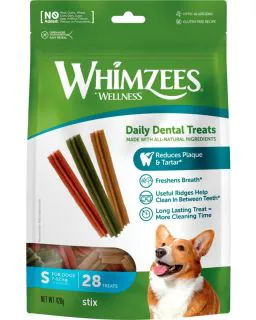 Whimzees - Tyggestænger til små hunde - 28 stk.