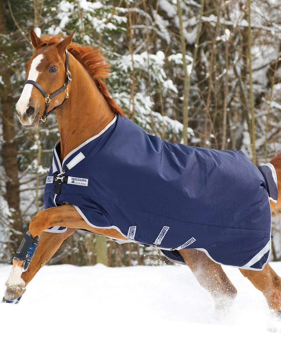 Rambo Original Medium/ 200G fra Horseware - Navy/Silver