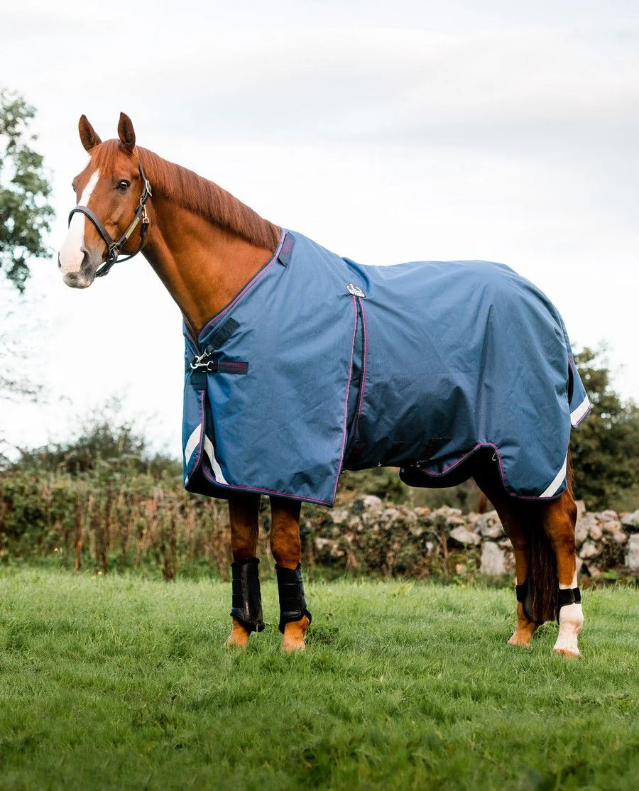 Rambo Optimo Lite/0G fra Horseware - Navy/Burgundy, Teal, Navy