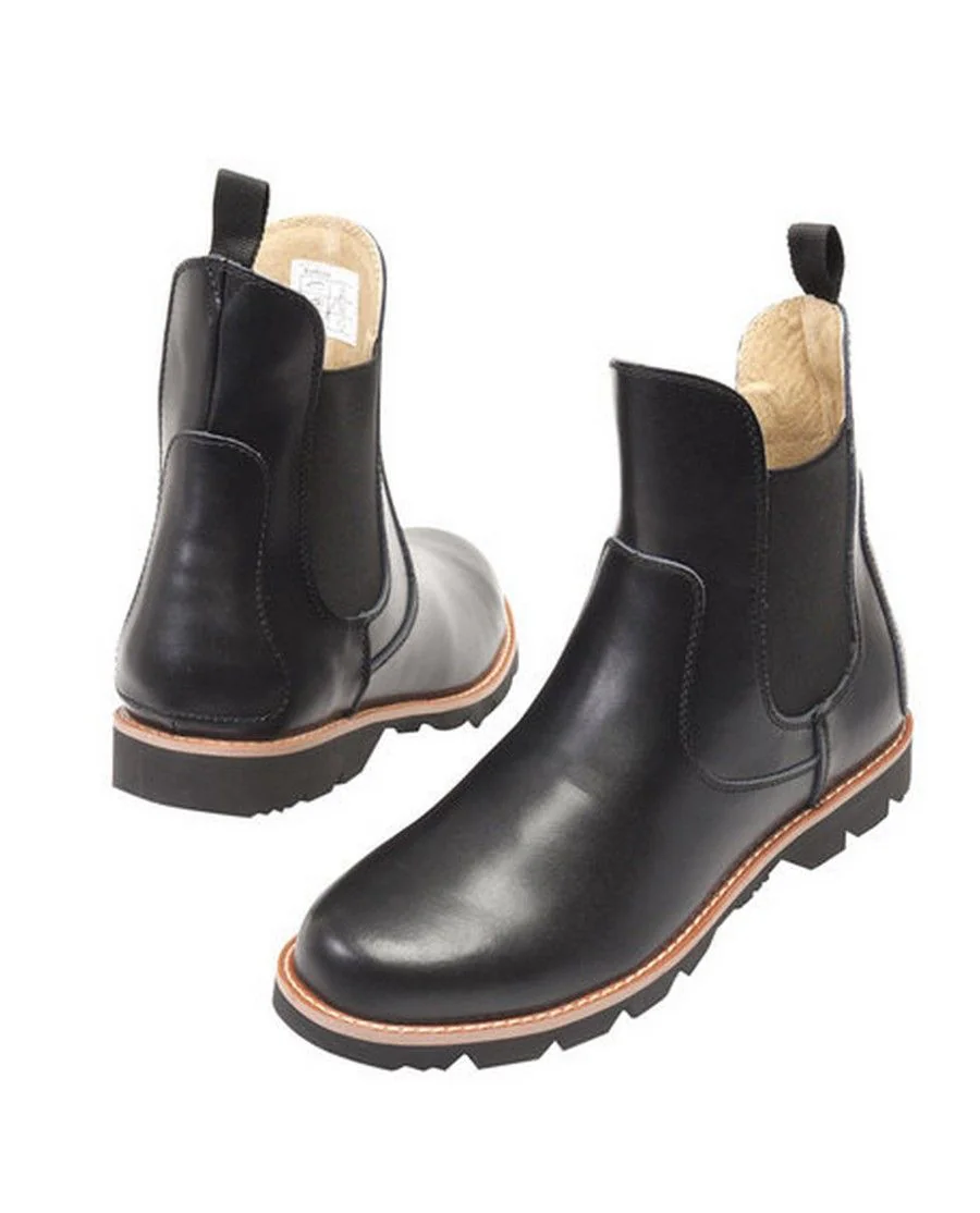 Kørestøvler i læder Wahlsten