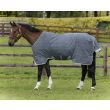 Rhino Original lite/ 0G fra Horseware - Charcoal/Blue, White Check and Grey