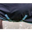 Amigo Bravo 12 Turnout/100G fra Horseware - Navy/Turquoise, Aqua and Blue