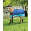 Mio Turnout Lite fra Horseware - Dark Blue/Aqua Blue with Red