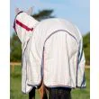 Rambo Optimo Supreme Summer Sheet fra Horseware - Navy Check/Cherry, Peach and Blue