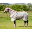 Rambo Protector Disc-front fra Horseware - Oatmeal/Cherry, Peach and Blue