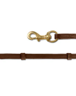 Waldhausen Tøjler til islandsk trense m. pistolhage brun/messing
