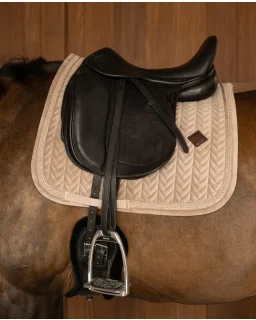 Kentucky Horsewear Dressurunderlag Velvet Fishbone Plaited Glitter Rope