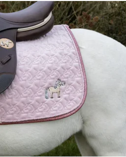 Kentucky Horsewear Dressurunderlag Unicorn Head Glitter dressage soft rose