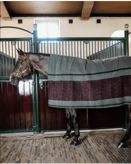 Heavy Fleece Rug Square Fishbone fra Kentucky Horsewear