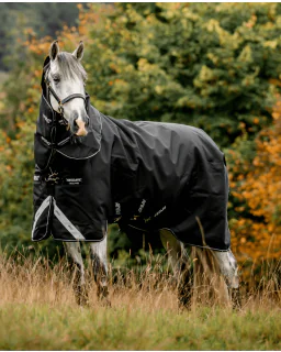 Amigo Super Bravo Plus Medium/ 250 G fra Horseware - Black/Black and White