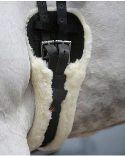 Kort Lammeskindsgjord fra Kentucky Horsewear-Black