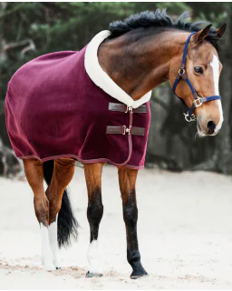 Fleece Show Rug Heavy fra Kentucky Horsewear-Bordeaux