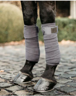 Polar Fleece Bandager fra Kentucky Horsewear-Grey