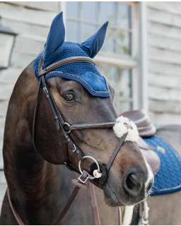 Hut Wellington Velvet Pearls fra Kentucky Horsewear-Navy