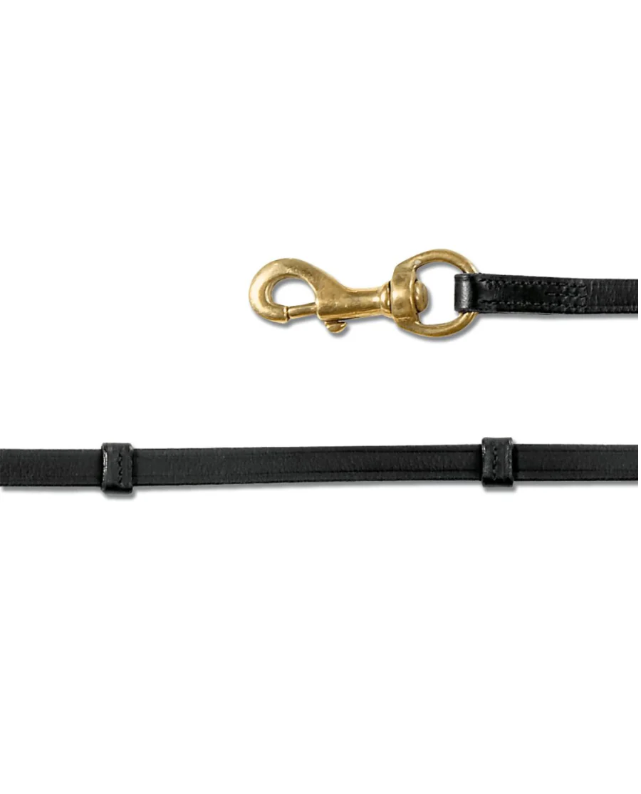 Waldhausen Tøjler til islandsk trense m. pistolhage sort/messing