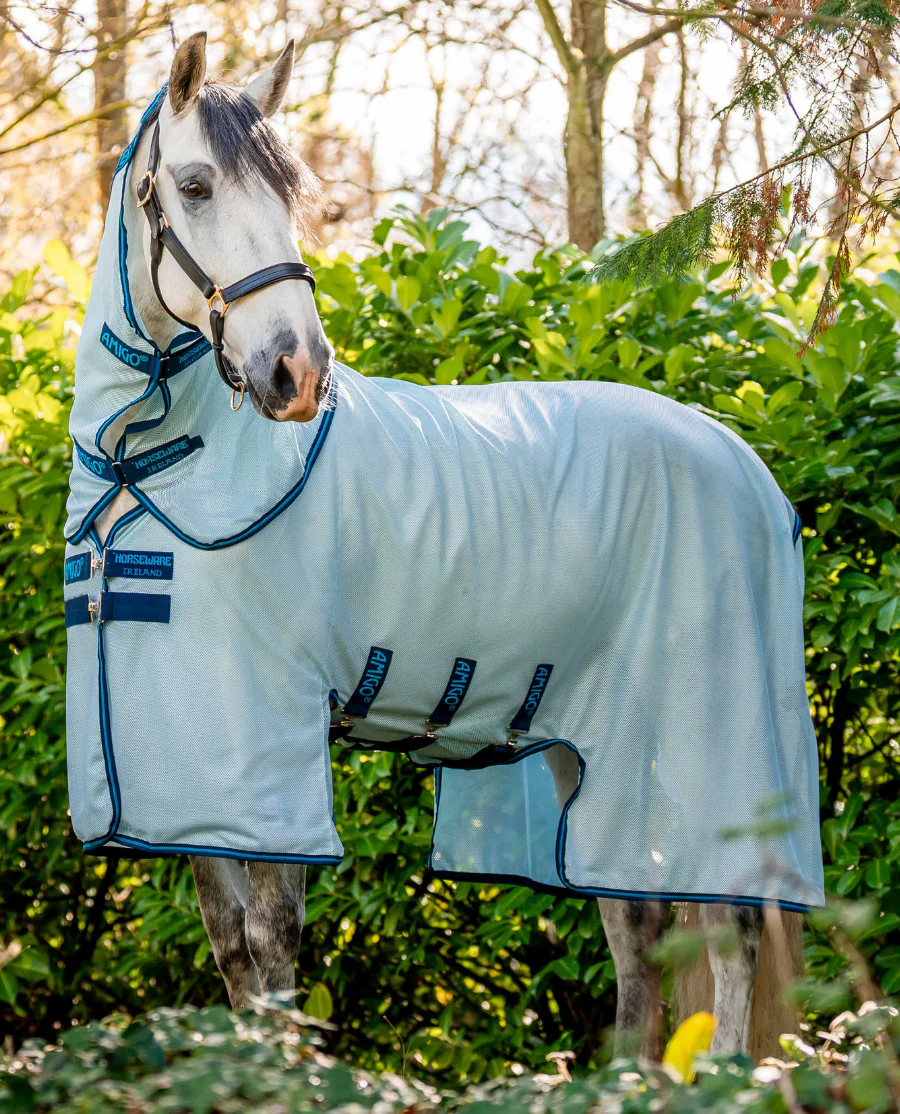 Amigo Bug Buster fra Horseware - Azure Blue