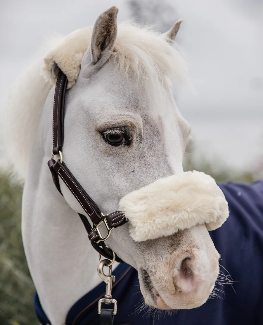 Lædergrime med Lammeskind fra Kentucky Horsewear