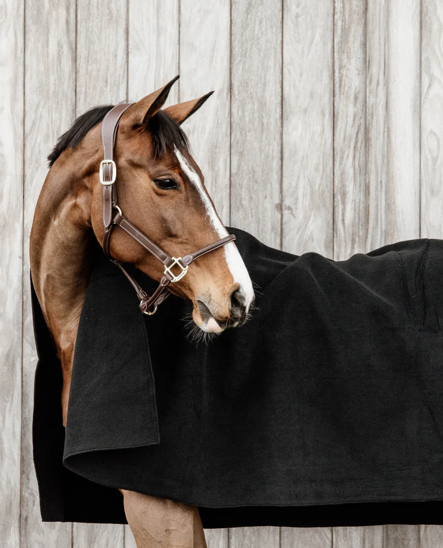 Heavy Fleece Rug Square fra Kentucky Horsewear-Black