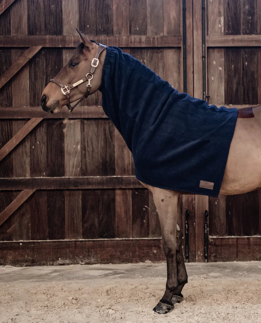 Heavy Fleece Scarf fra Kentucky Horsewear-Navy