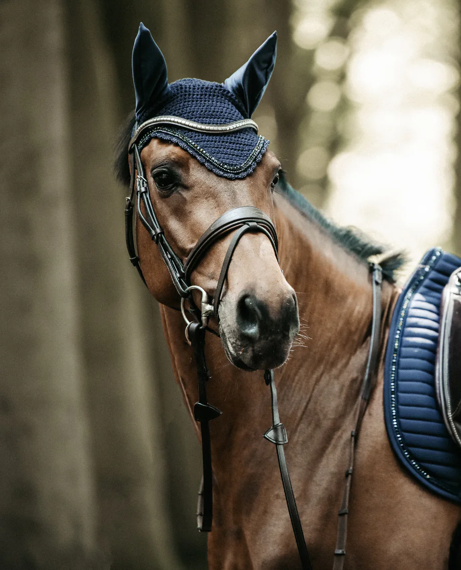 Hut Long Stone & Pearl Soundless fra Kentucky Horsewear-Dark Navy