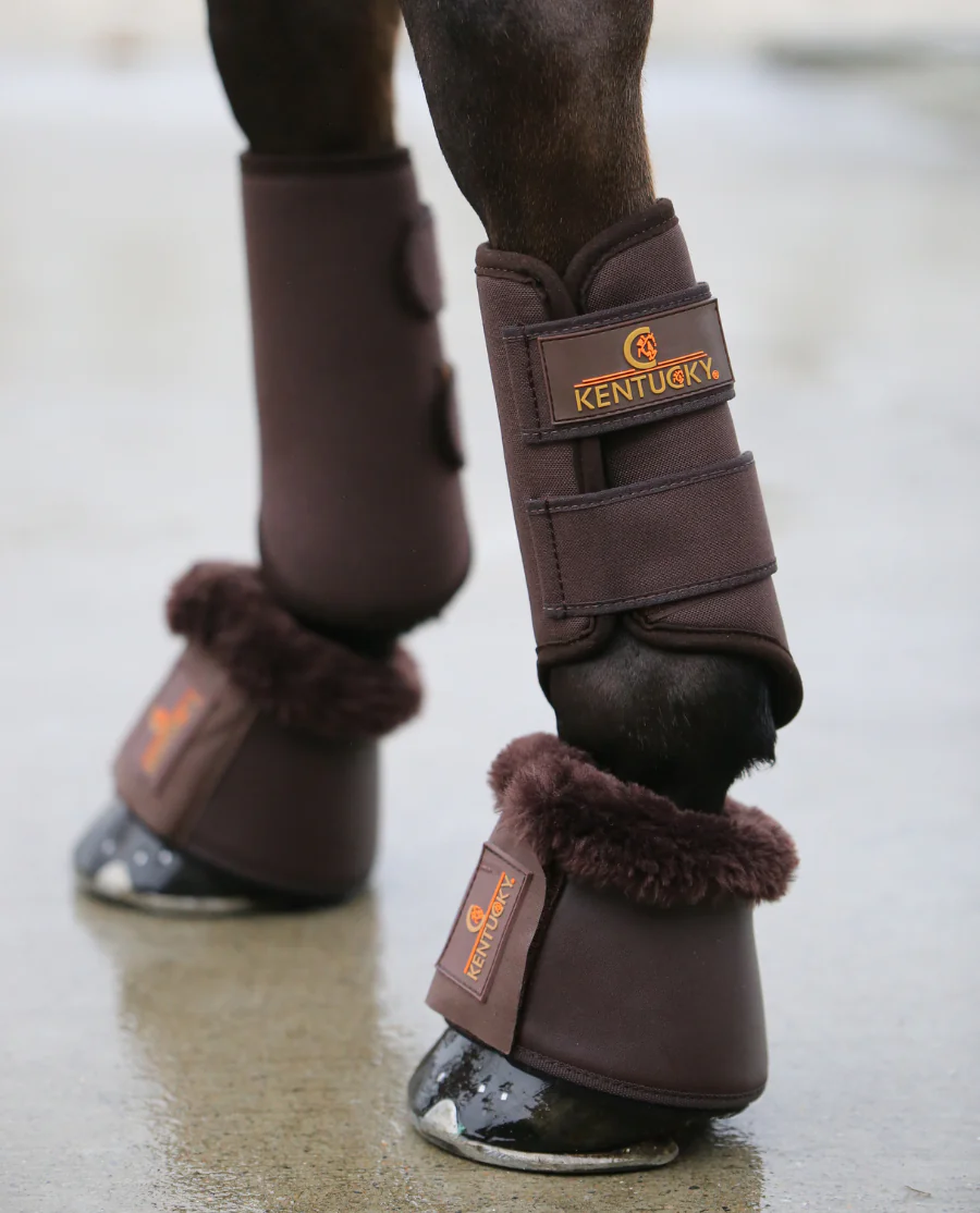 Brushing Boots 3D Spacer fra Kentucky Horsewear - Brown