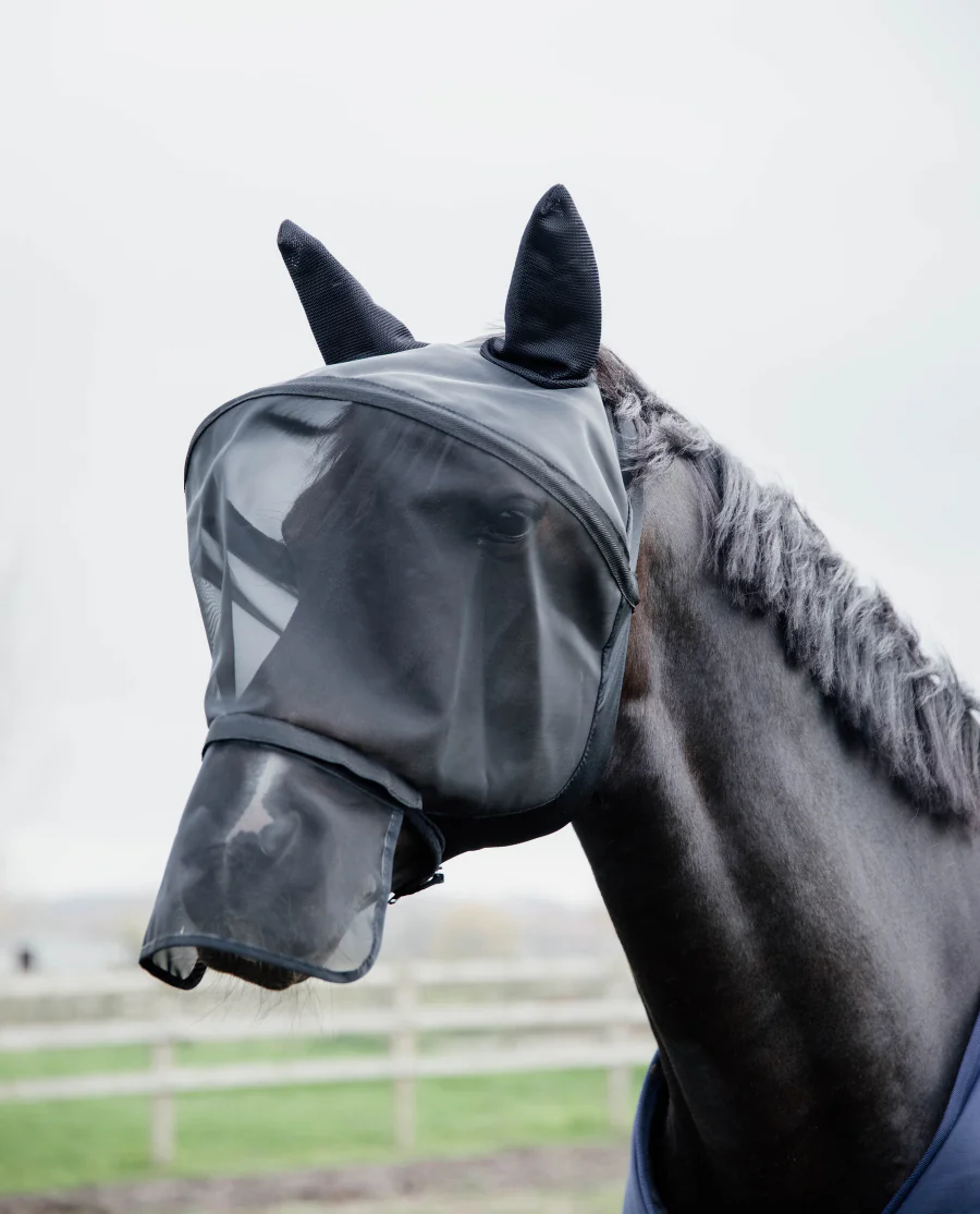 Fly Mask Pro fra Kentucky Horsewear-Black