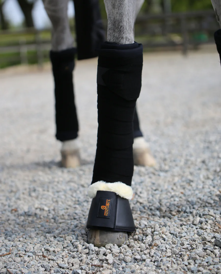 Uldbandager fra Kentucky Horsewear-Black