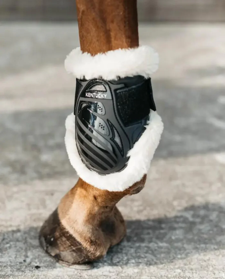 Sheepskin Young Horse Fetlock Boots fra Kentucky Horsewear-Black