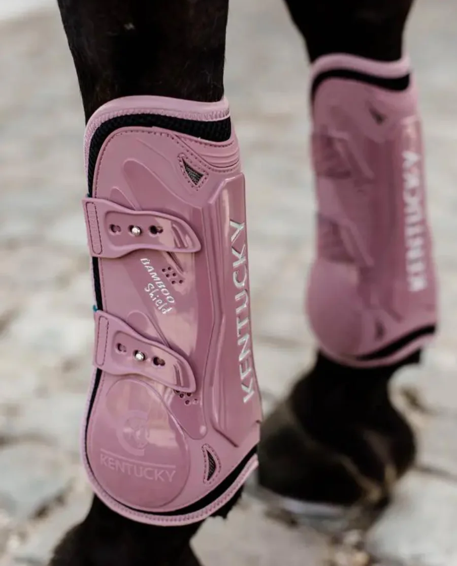 Tendon Boots Bamboo Elastic fra Kentucky Horsewear-Old Rose