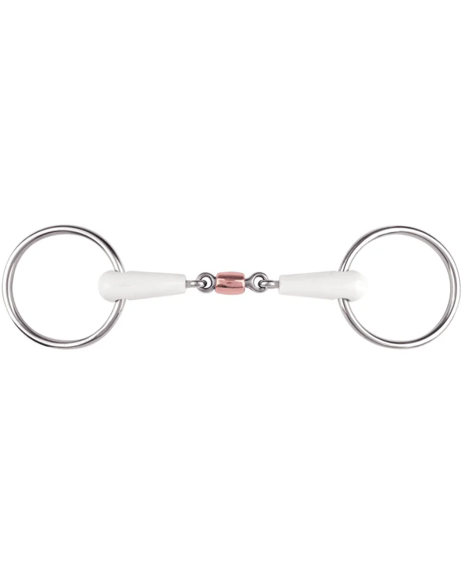 Waldhausen bid 3-delt gummibid m. løse ringe og kobber midte