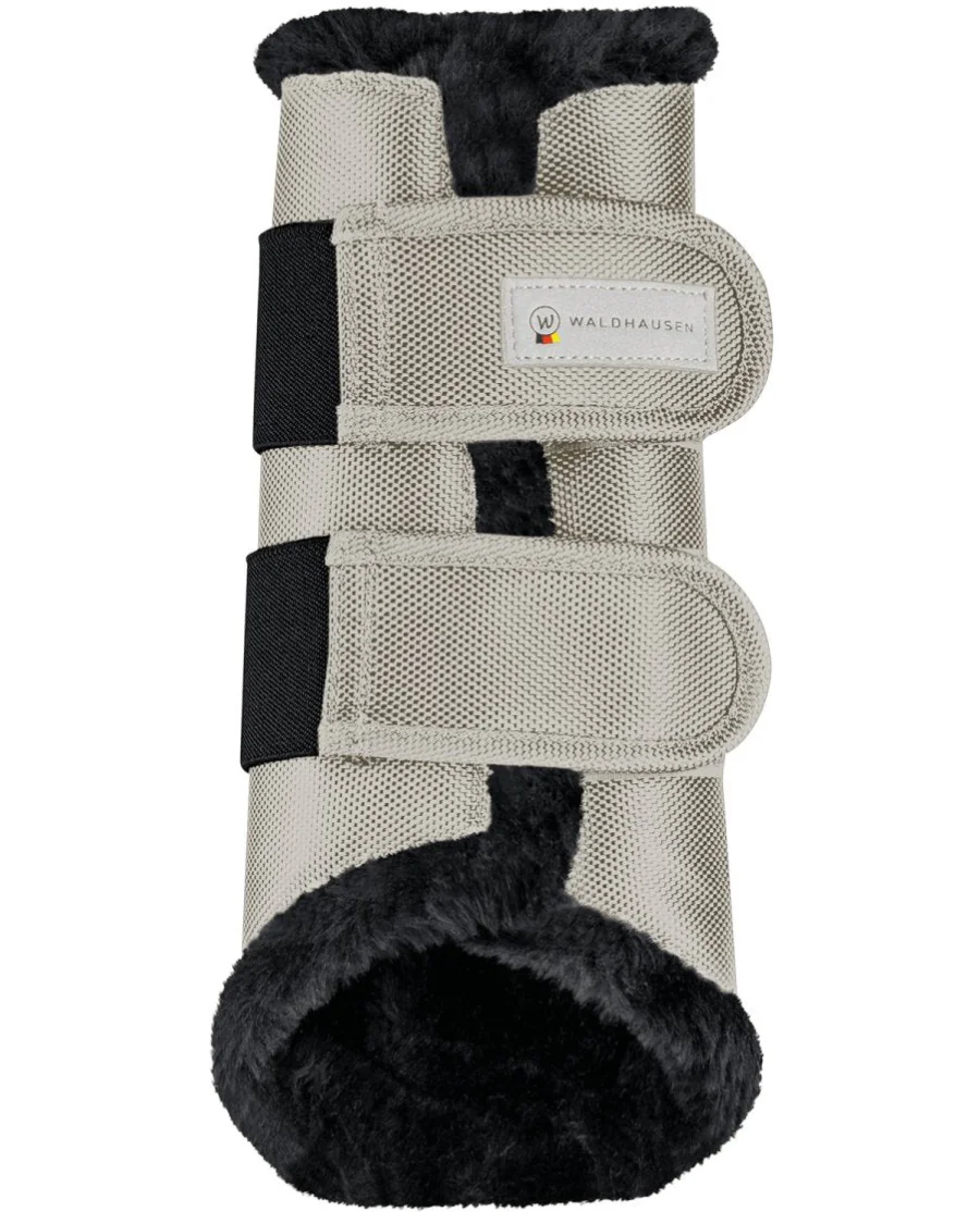 Waldhausen Comfort Dressurgamacher m. Fake Fur Sand/Sort