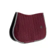 Springunderlag Velvet Contrast fra Kentucky Horsewear-Bordeaux