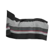 Heavy Fleece Rug Square Stripes fra Kentucky Horsewear-Black/Grey