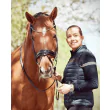 Modelfoto af Trense Cassidy fra Finesse Bridles