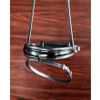 FinesseBridles Cassidy Trense i sort/sort/lak/sølv