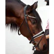 FinesseBridles Cassidy Trense sort/hvid/sølv