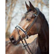 Finesse Bridles Trense Cayenne sort/hvid/lak/sølv